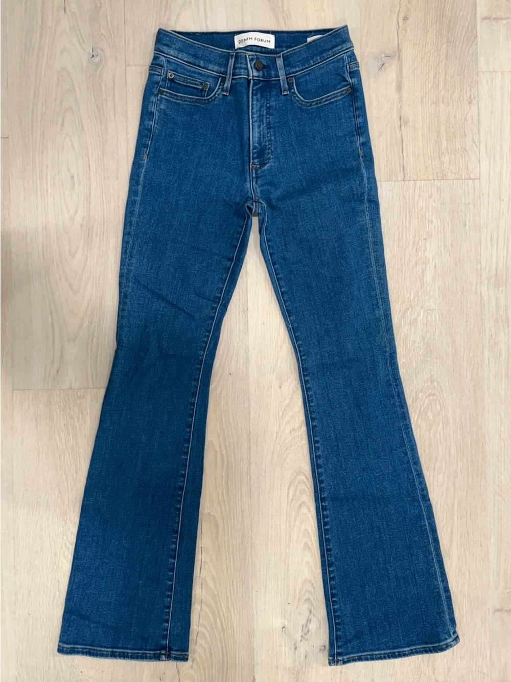 Aritzia’s Denim Forum Dark Blue Bootcut Jeans